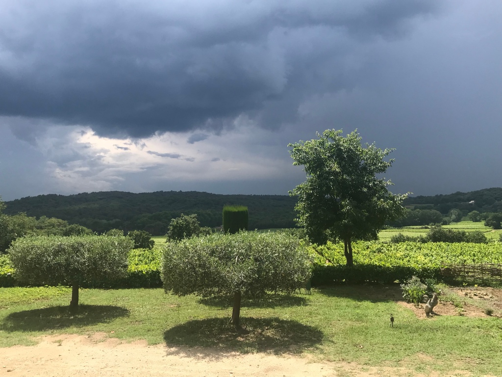 Dark clouds gather over domaine Cadignac.